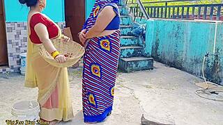 Ever wonder how a hot indian teen and stepmom share one young cock outdoors?
