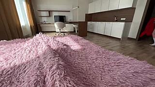 Slim stepsis teases cock then gets her tight pussy creamed hard