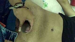 sucking and fucking hard while riding my lover's cock in basement as cuckold chills in living room