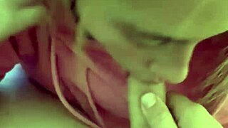 She wears hoodie for sloppy cumshot