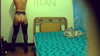 venezolana slut in lingerie drops to knees sucking monster cock happy new year fuck