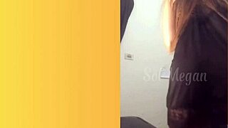 hidden cam catches skinny redhead sol megan fire dancing in lingerie while repairman fixes computer part 03