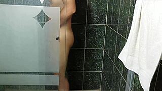 Stepmom Risks Shower Fuck with Son While Daddy Works Remote