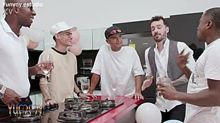 oh god sensual emma smak stripped gangbanged dp by five guys gaping anal