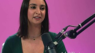 in her interview busty hailey rose flaunts those goddess level tits up close