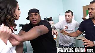 delilah davis craves black cock deepthroat in bathroom pov pounding