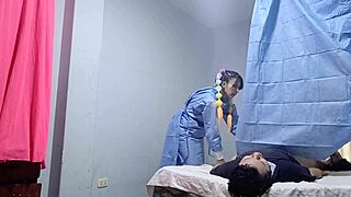 Nurse starts treatment with my cock deep in her wet pussy