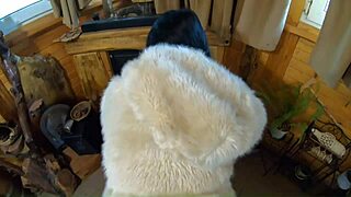 damn milfycalla's fetish blowjobs and rough sex in fur coats are wild...