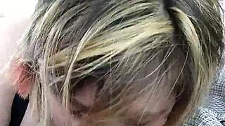 bbw wife liz slurps fat cock roadside blowjob like a hungry slut