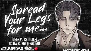 Dilf ravishes moaning babysitter in erotic asmr roleplay boyfriend fantasy audio session