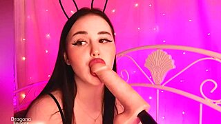 Cute Glamorous Bunny Dragana Loncar's Impressive Deepthroat Surprise