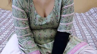 desi chachi grabs small 18+ penis with hindi audio roleplay