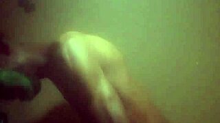 Busty African ebony spreads shaved pussy and squirts wildly