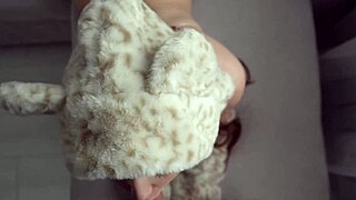 My stepsister in sexy cat costume seduced me into fucking her hard