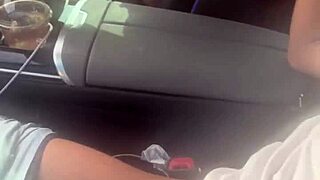 Check her gripping that monster black cock in the car